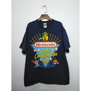 เสื้อยืด มือสอง ลายเกมส์ Nintendo World Championship อก 44 ยาว 28