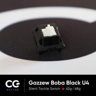 ภาพขนาดย่อของภาพหน้าปกสินค้าGazzew Boba Black U4 Tactile silent Switch สวิตช์ สองจังหวะ เงียบ คีย์บอร์ด จากร้าน cgkey.co บน Shopee