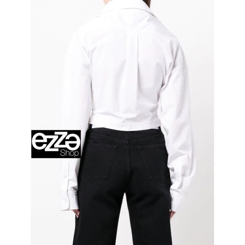 ezze-hi-end-collection-ใหม่-alexander-wang-crystal-embellished-cropped-shirt