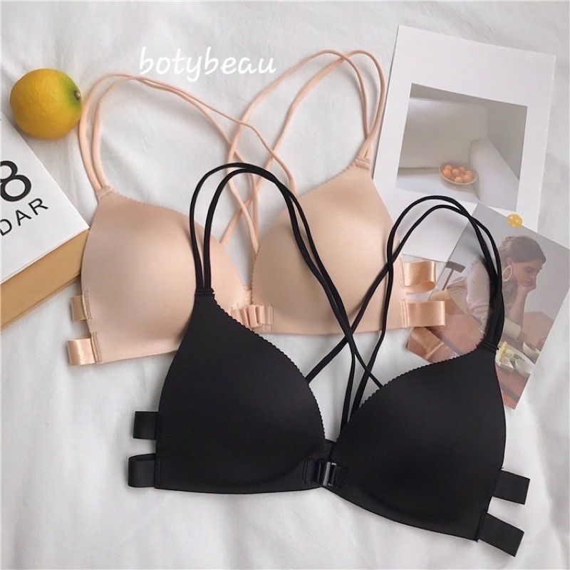 พร้อมส่ง-จาก-กทม-บราสายไขว้-ชุดชั้นใน-ยืดกระชับตามขนาดผู้สวม-sexy