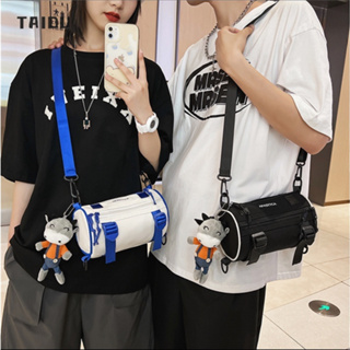 TAIDU [ไม่มีจี้] กระเป๋าใส่เครื่องมืออเนกประสงค์สุดเก๋ กระเป๋าสะพายไหล่ความจุขนาดใหญ่ นักศึกษาวิทยาลัยฮาราจูกุถนนญี่ปุ่น แมตช์แบบสบาย ๆ