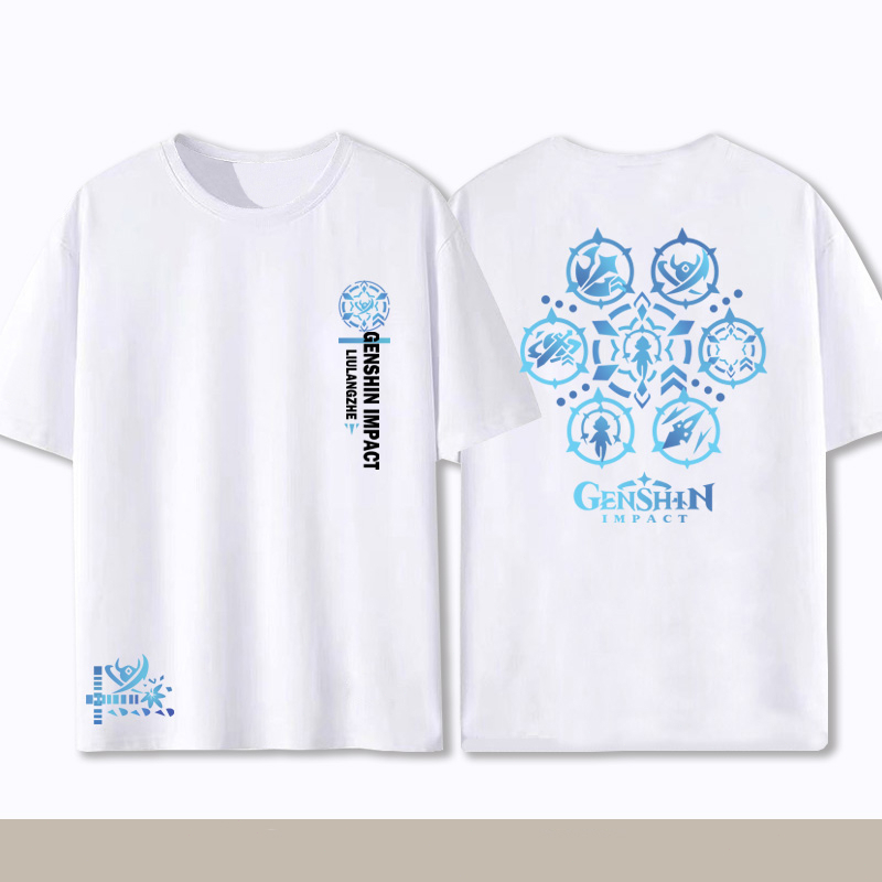 genshin-impact-scaramouche-ความประทับใจ-เกมเสื้อยืดเสื้อขาว