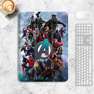 The Avengers เคส iPad air 1/2/3/4/5 mini6 เคสไอแพด gen 7/8/9 gen10 เคสซิลิโคน มีที่ใส่ปากกา 2021 2022 pro11 marvel case