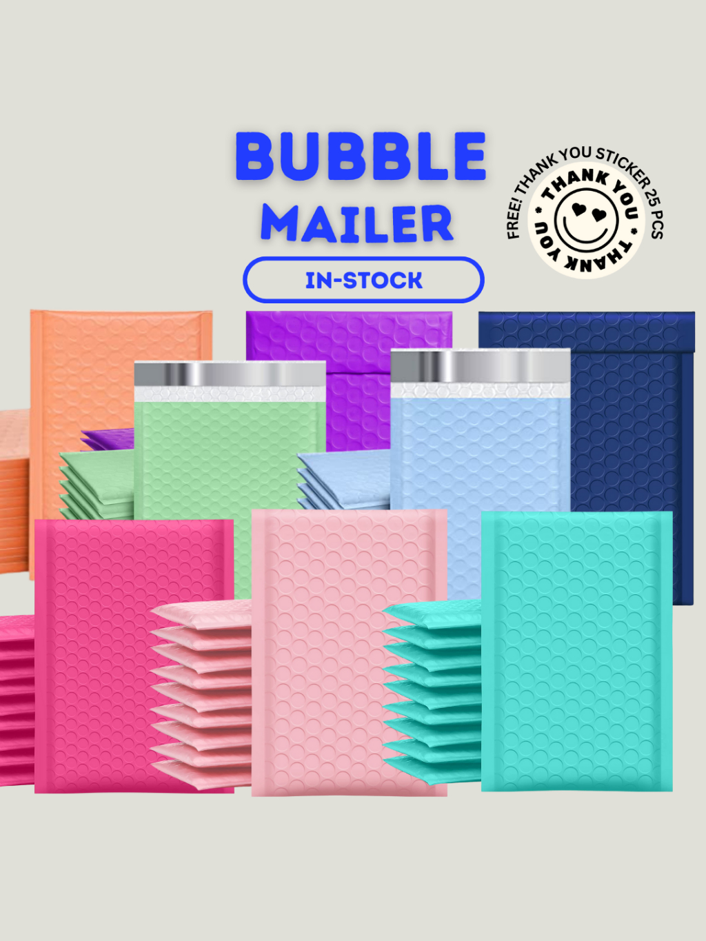 กรอกโค้ด-vy8xbu7d-ลด-65-50ซอง-แพค-size-12x18cm-ซองบับเบิ้ล-มากกว่า-10สี-ซองกันกระแทก-bubble-mailer