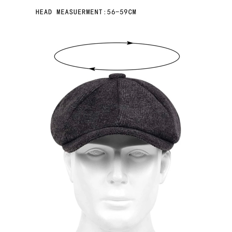 newsboy-hat-หมวกนิวส์บอย-ลายก้างปลา