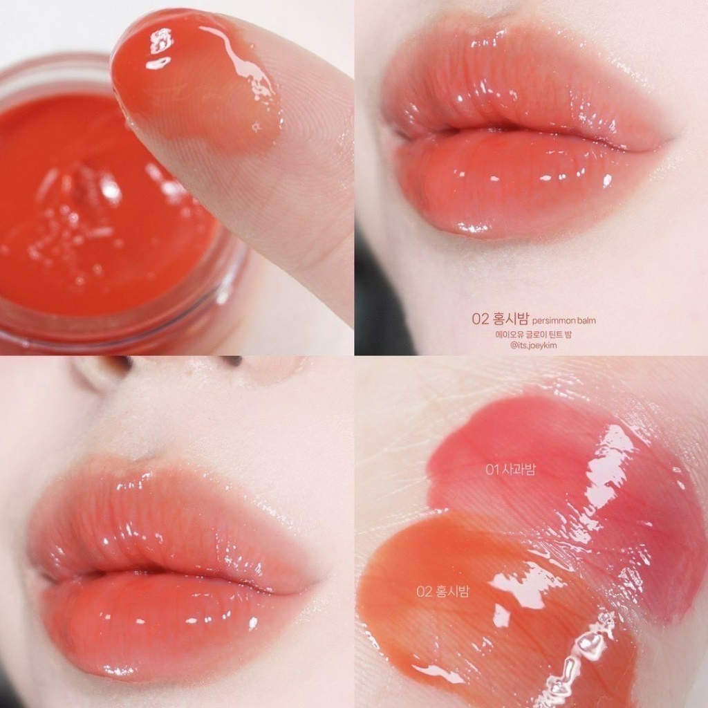 aou-glowy-tint-balm-ลิปทินท์เนื้อบาล์มมีสี-บำรุงริมฝีปาก-ลิปบาล์ม-ปากฉ่ำวาว-ลิปตัวดัง-ลิปลิซ่า-ลิปบาล์มมีสี-ลิป-3-5g