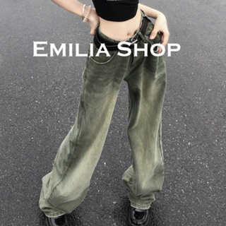 EMILIA SHOP  กางเกงขายาว กางเกงเอวสูง ผู้หญิงสไตล์เกาหลี High quality สไตล์เกาหลี Comfortable สวย A27L01T 36Z230909