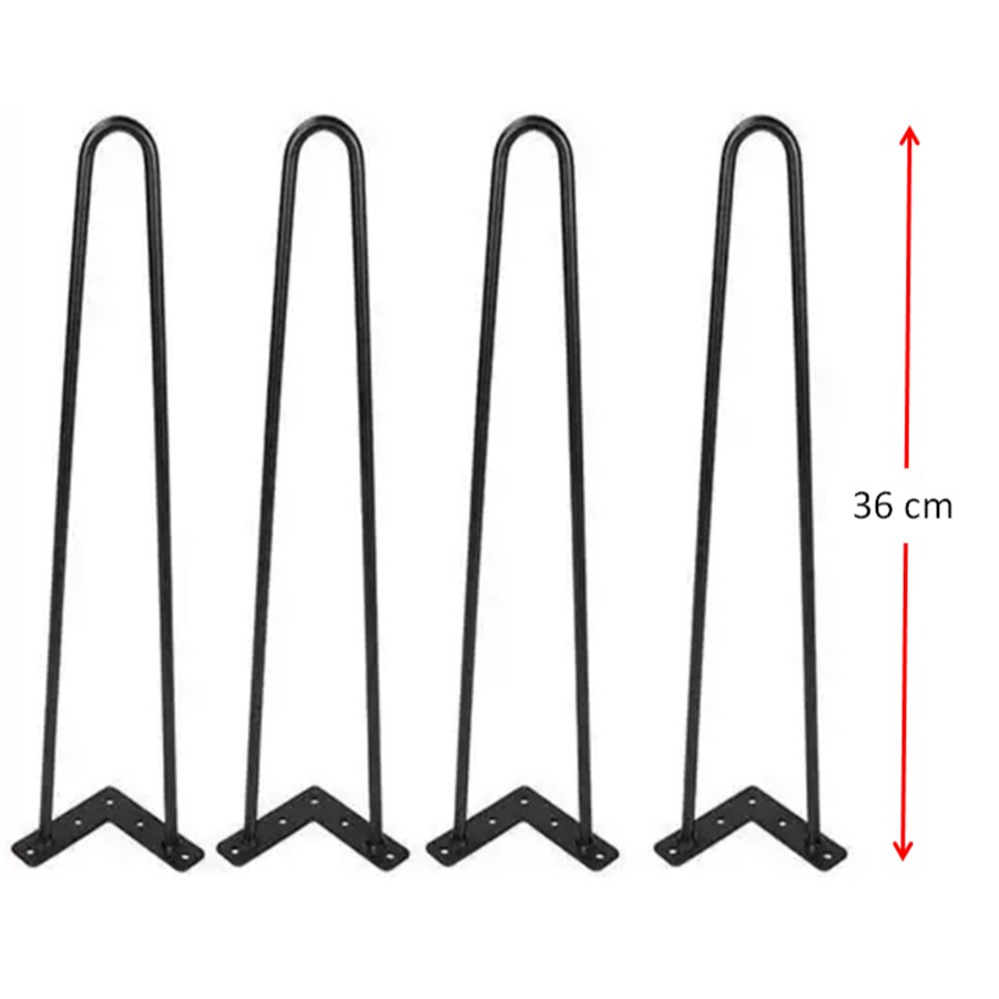 ขาโต๊ะเหล็ก-สูง-36-cm-1ชุด-4ชิ้น-สำหรับติดตั้งกับหน้าท็อปไม้-โต๊ะคอม-โต๊ะโชว์-เหล็กโต-12-mm