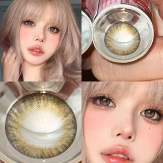 ✨ Brown ขนาดตาโต (Bigeyes)  สายตาปกติ สายตาสั้น ☀️กรองแสง uv เลนส์แท้จดทะเบียนถูกต้อง ผ่านอย.ไทย ✔️