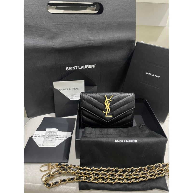 Ysl envelope wallet Y.22 ghw Shopee Thailand