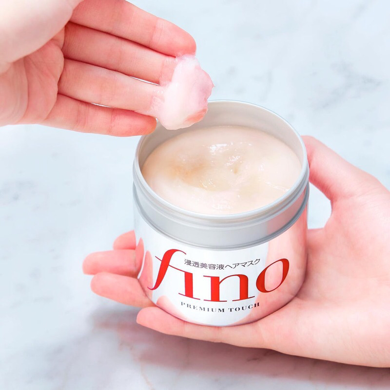 shiseido-fino-premium-touch-230g-ครีมหมักผม-เงางามผมนุ่ม-เงางาม-มีสปริง-ชีวิตชีวาลดอาการผมลีบ-แห้ง-แตกปลาย