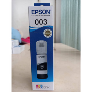 Epson 003 BK  สีดำ  T00V100หมึกเติมแท้ศูนย์ของใหม่คุณภาพ EPSON L3110/ L3150 /L3210/3250 ได้ 4,500 หน้า ขนาด 65 มล.