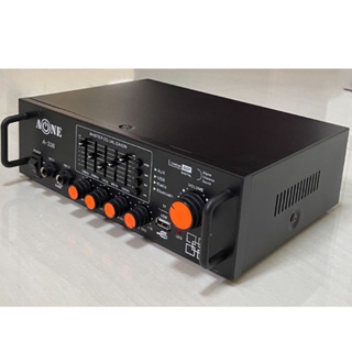 แอมป์ขยายเสียง รุ่น AV-336 ใช้งานได้ 2 ระบบ DC12V / AC220V  สามารถเชื่อมต่อบลูทูธได้ เล่น MP3ผ่านช่องUSB/SD CRAD