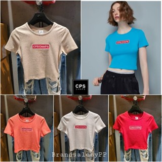 💥CPS Chapsแท้100%💥เสื้อครอปปักโลโก้ CPS รุ่นใหม่ล่าสุด ไซส์ XS-XL