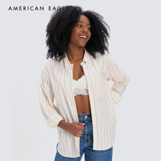 American Eagle Core Prep Shirt เสื้อเชิ้ต ผู้หญิง ลายตรง (EWSB 035-5035-106)