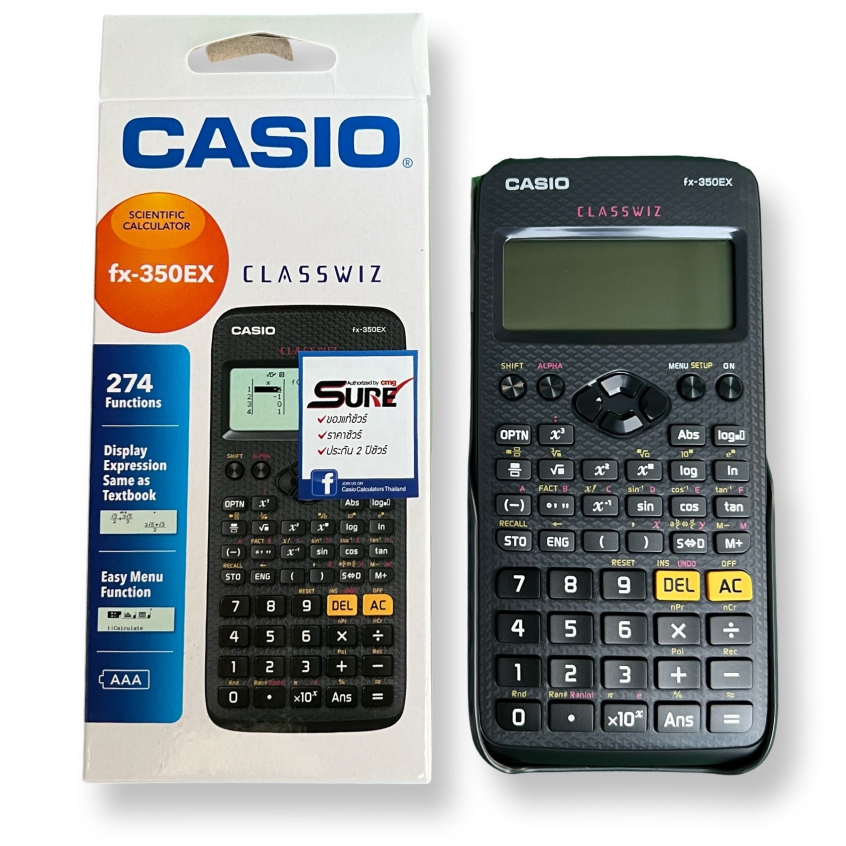 เครื่องคิดเลข-คาสิโอ-fx-350ex-เครื่องคิดเลขวิทยาศาตร์-casio-fx-350ex-ของแท้-ของใหม่-ลดเครียสต็อค