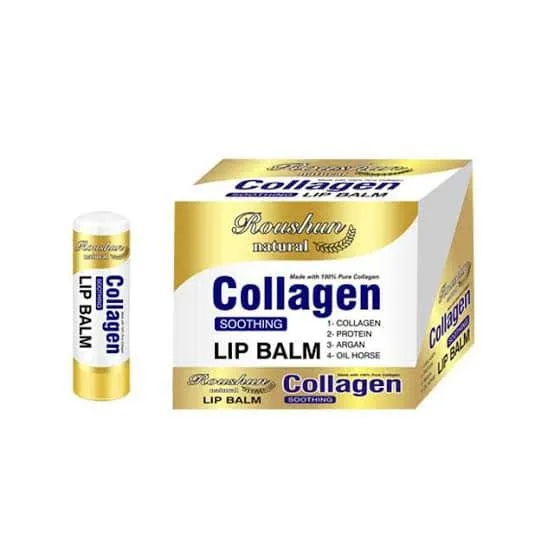 roushun-natural-collagen-soothing-lip-balm-ลิปแก้ปากดำ-คล้ำ-บำรุงปาก