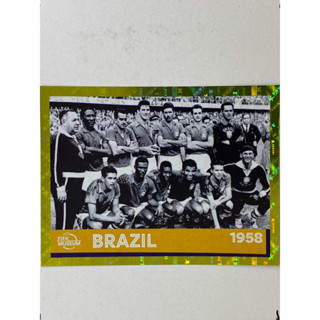 สติ๊กเกอร์สะสม brazil 1958 ฟุตบอลโลก Worldcup 2022 Brazil Brasil ของสะสมทีมฟุตบอล บราซิล 1958