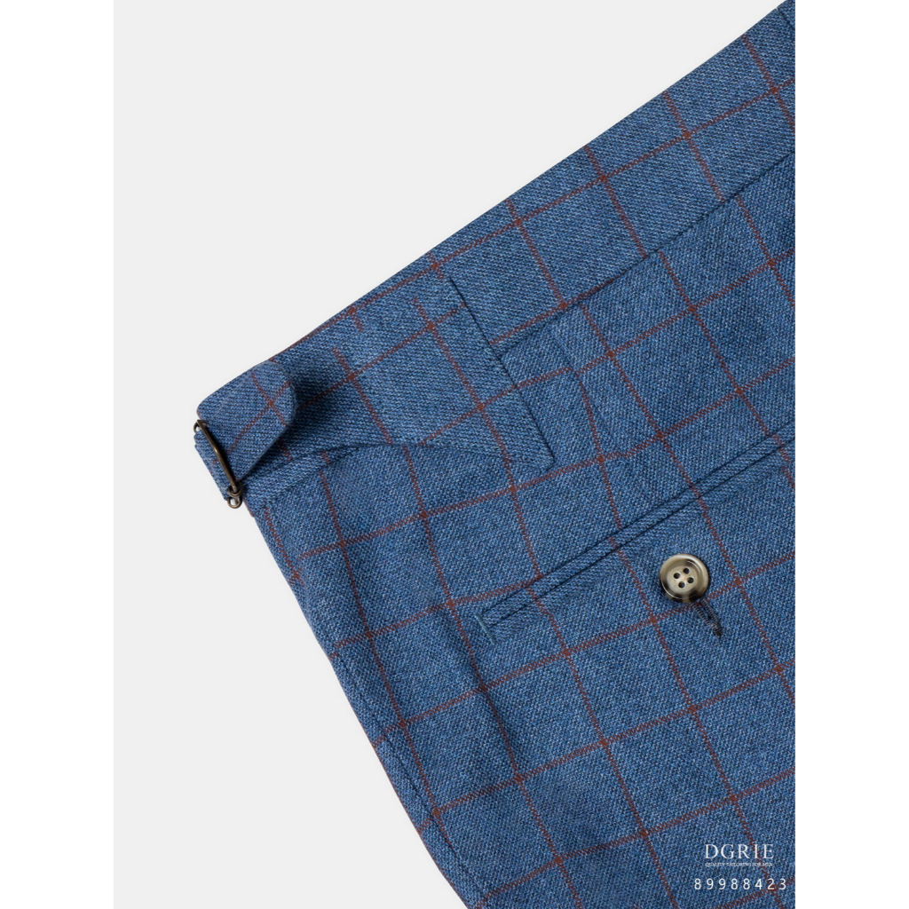 navy-window-3cm-flannel-n-r-vintage-monti-wool-pants-กางเกงสีน้ำเงินลายตาราง