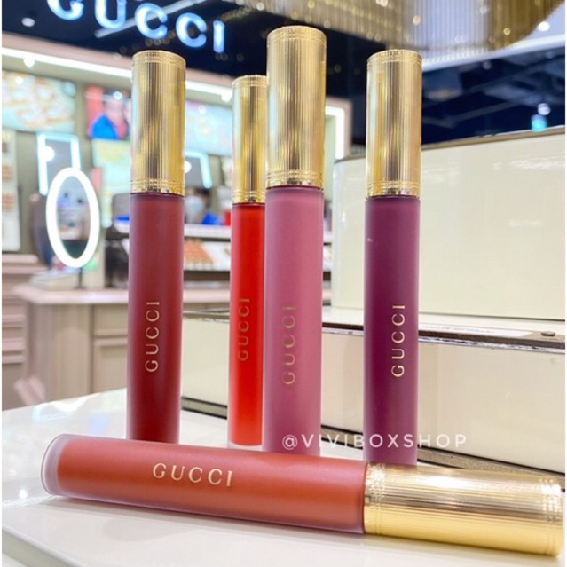 ภาพหน้าปกสินค้าGucci liquid matte lipstick รุ่นใหม่  ป้ายคิงแท้ ผลิต ปี2022 Kingpower