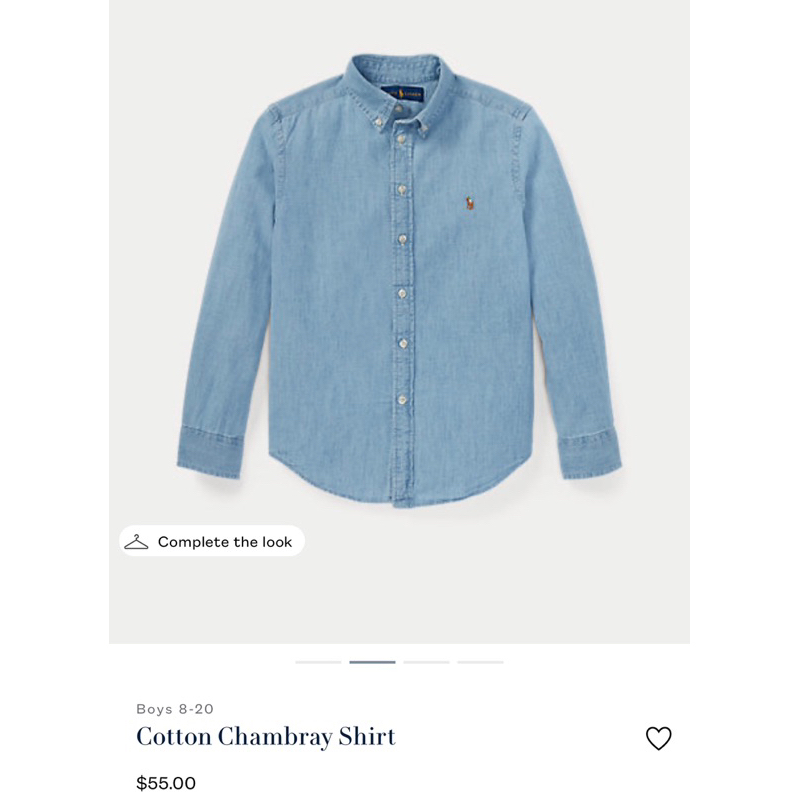 pre-order-ralph-lauren-cotton-denim-shirt-boy-s-size-สินค้าแท้100