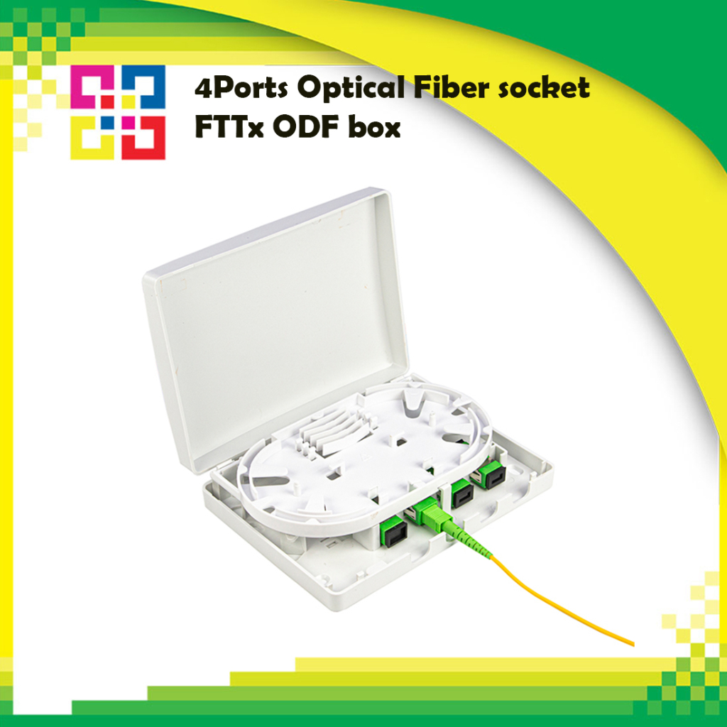 4ports-optical-fiber-socket-fttx-odf-box-กล่องเปล่า