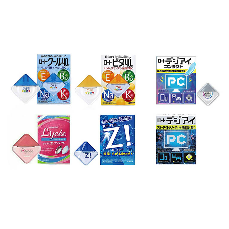 น้ำตาเทียมญี่ปุ่น-วิตามินหยอดตา-rohto-vita4-lycee-contac-cool40-z-pc-digi-eye-pc-contactlens