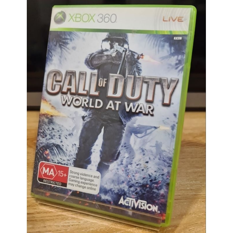 Jeu Call Of Duty World At War Xbox 360 - Version Allemande Complète PAL GER, Très Bon état