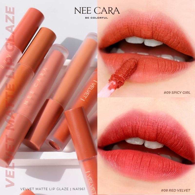 nee-cara-นีคาร่า-ลิปสติก-ลิปแมท-เวลเวท-เนื้อกำมะหยี่-n1961-velvet-matte-lip-glaze