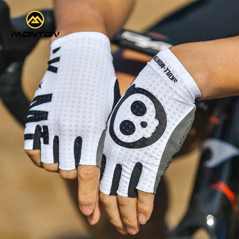 ถุงมือจักรยาน-skull-x-monton-cycling-gloves-รุ่นใหม่-ถุงมือ-ถุงมือกีฬา