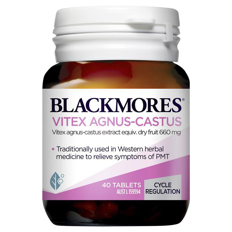 7432-blackmores-vitex-agnus-castus-40-เม็ด-blackmore-แบล็คมอร์-ไข่ตก-ตกไข่-ตั้งท้อง-วีเท็ก-ฮอโมน-ลดสิว