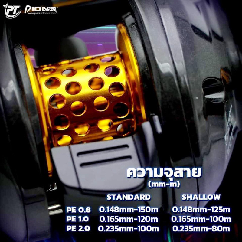 pioneer-รุ่น-matrix-รอกเบทหยดน้ำ-2-สปูล-รอบ-8-สินค้าขายดี