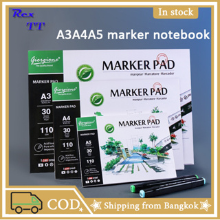 marker pen drawing book 30 Sheet A3/A4/A5 Professional Marker Paper Spiral Sketch Notepad Book Painting Drawing Artist