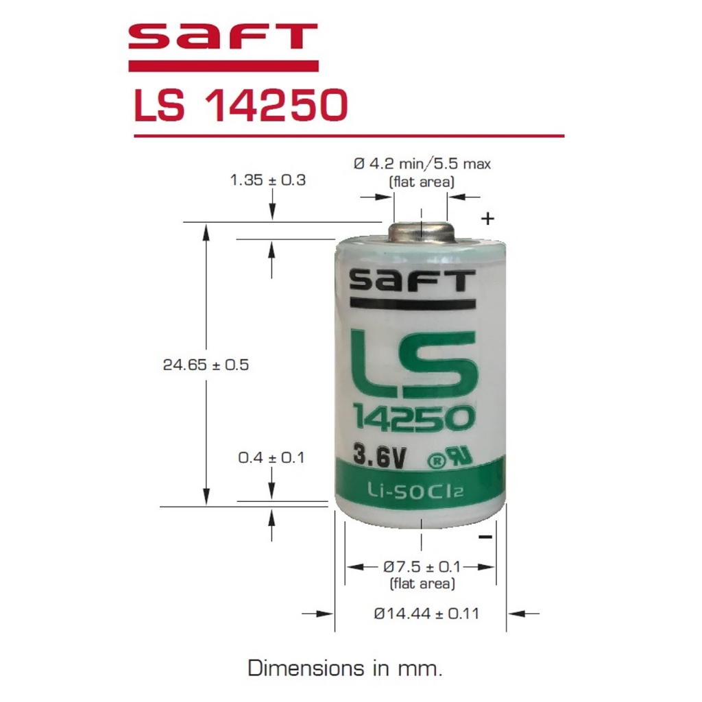 ถ่าน Lithium LS14250 14250 3.6V 1/2AA Lithium | Shopee Thailand