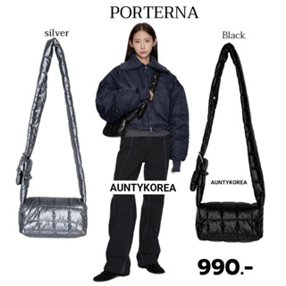 พร้อมส่งในไทย 🎊  porterna สีเงิน สีดำกระเป๋าสุดฮุด ณ ตอนนี้