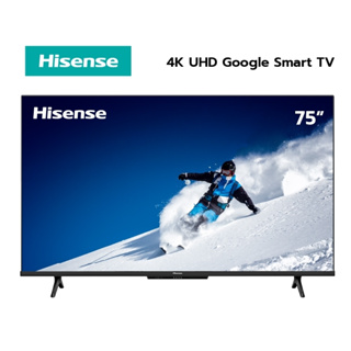 ภาพขนาดย่อของภาพหน้าปกสินค้าHisense TV 75E7H ทีวี 75 นิ้ว 4K UHD Google MEMC Smart TV/DVB-T2 / USB2.0 / HDMI /AV / ปี 2022 Hand-free voice control จากร้าน hisense_official_shop บน Shopee