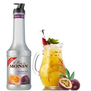 (KoffeeHouse) Puree MONIN กลิ่น “Passion Fruit” เพียวเร่โมนิน เพียวเร่เสาวรส  MONIN Passion Fruit Mix บรรจุขวด 1 ลิตร