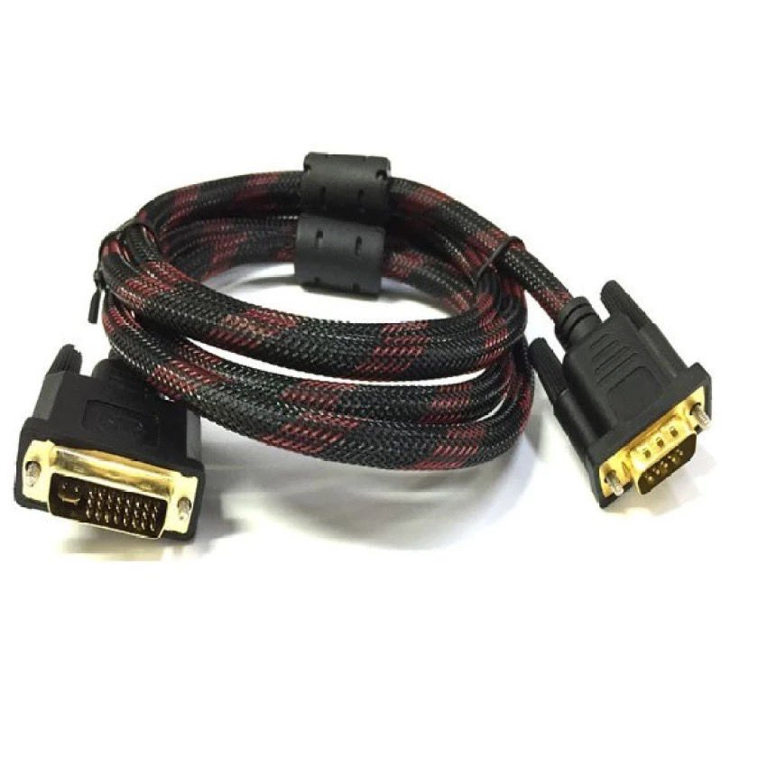 สายจอ-dvi-24-5-to-vga-ยาว1-5m-สายถัก-dvi-24-5-to-vga-display-cable-สายจอ-สายถัก-1-5m