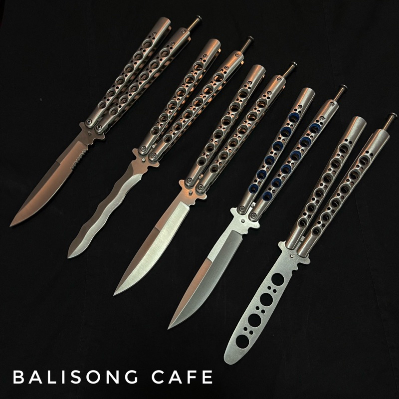 ลดพิเศษ-50-balisong-มีดควง-บาลิซอง-bm42-mirror-b-แถมซองผ้า