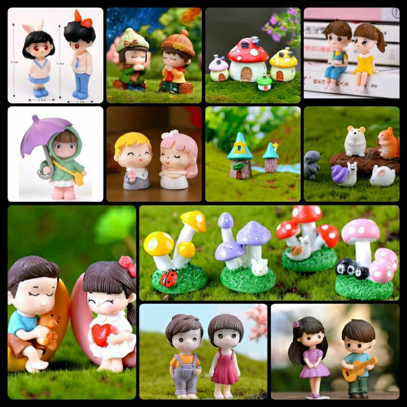 สินค้าพร้อมส่งในไทย-ตุ๊กตาเรซิ่นตัวจิ๋ว-แต่งสวน-แต่งบ้าน-แต่งเค้ก-ตุ๊กตาปักกระถาง-ตุ๊กตาตัวจิ๋ว