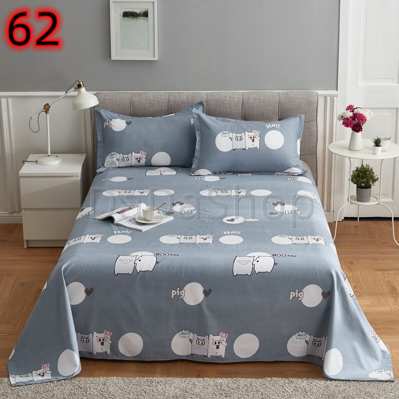 ผ้าปูที่นอน-da1-62-66-แบบไม่รัดรอบเตียง-พร้อมปลอกหมอน-ขนาด-3-5-ฟุต-5-ฟุต-6-ฟุต-ไม่มีรอยต่อ
