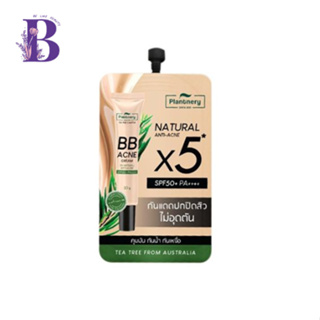 (1ซอง) Plantnery Tea Tree BB Acne Sunscreen SPF50+ PA++++ แพลนท์เนอรี่ BB ปกปิดรอยสิว เกลี่ยง่าย ไม่อุดตัน