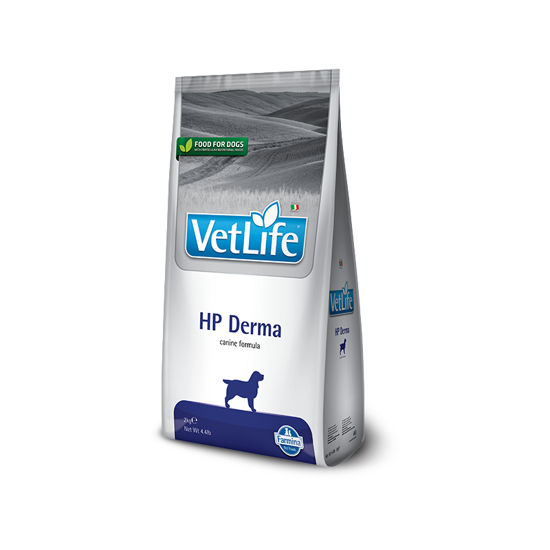 Vet Life HP Derma For Dog ที่มีอาการแพ้อาหาร สุนัขที่จำกัดอาหาร ผิวหนัง