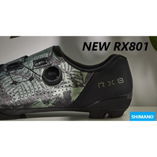 NEW 2023 SHIMANO RX801 รองเท้าเสือภูเขาพื้นคาร์บอนแนว GRAVEL RACING