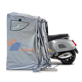 โรงจอดรถสำเร็จรูป CARSBRELLA รุ่น SCOOT สำหรับรถมอเตอร์ไซค์ขนาดเล็ก ป้องกันรังสี UV