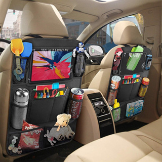 ZB กระเป๋าเก็บของหลังเบาะ มีช่องใส่ ipad ที่ใส่ของหลังเบาะรถอเนกประสงค์ เก็บของในรถ Car seat back