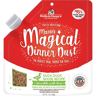 อาหารเสริมรสชาติสุนัข Stella &amp; Chewy’s Marie’s Magical Dinner Dust สูตร Duck Duck Goose ขนาด 198 g