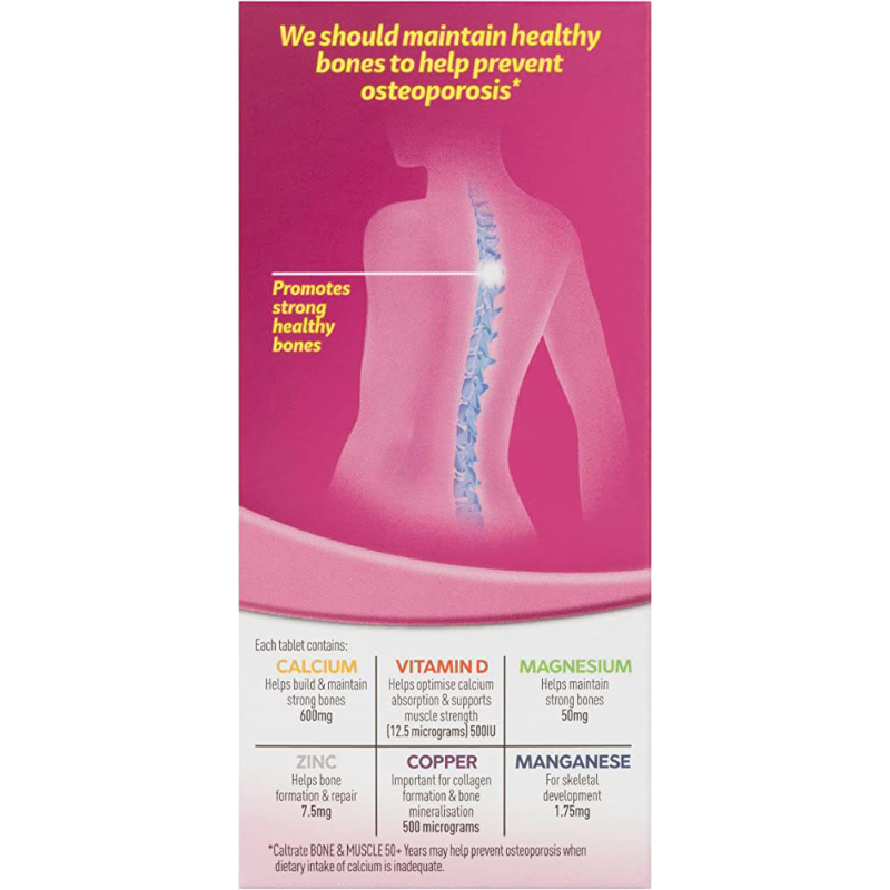 ภาพสินค้าCaltrate Bone & Muscle 50+ Years สำหรับส่งเสริมสุขภาพกระดูกของผู้ที่มีอายุมากกว่า 50 ปี จากร้าน julietmeshop บน Shopee ภาพที่ 1