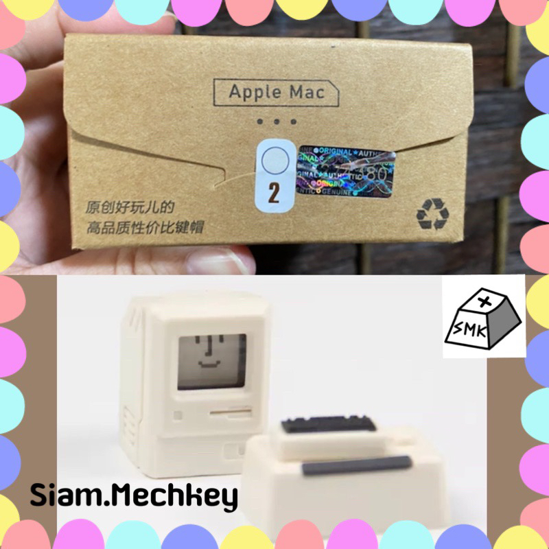 พร้อมส่งที่ไทย 3สี Retro Apple-Mac KEYCAPs แท้ 1 ชุดได้ 2 คีย์แคป ...