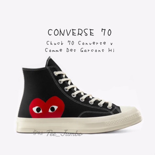 สินค้า รองเท้า Chuck 70 Converse x Comme Des Garcons Play Hi Black 🐲⚠️ สินค้าพร้อมกล่อง